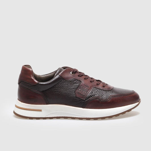 Madasat Men Brown Genuine Leather Sneakers - 855 |