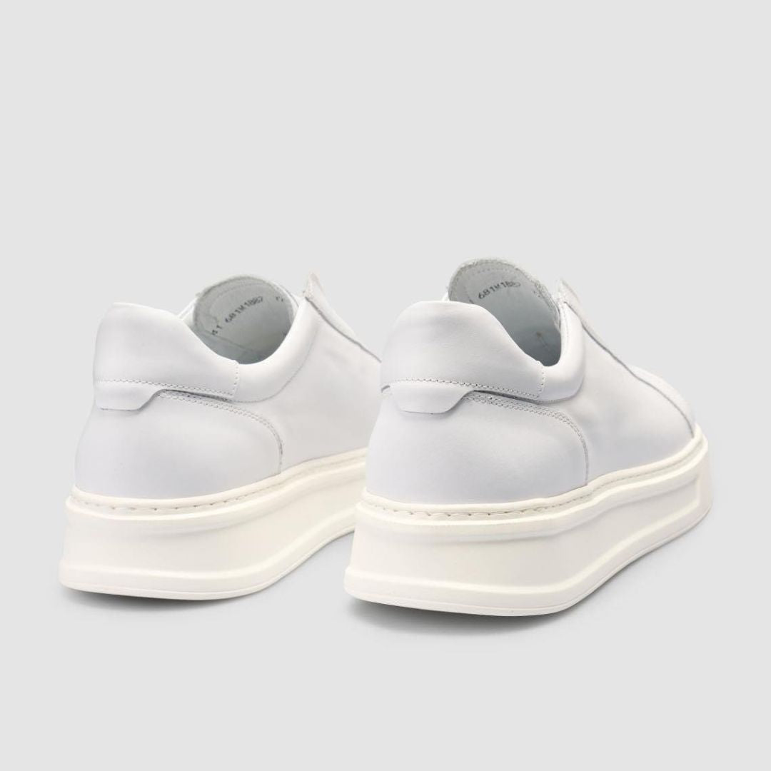 Madasat Genuine Leather White Men Shoes - 961 |