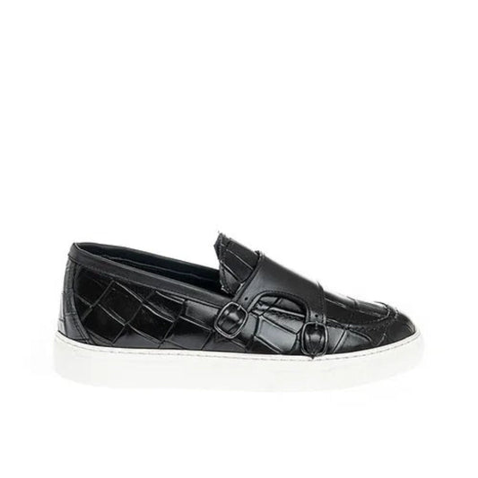 Madasat schwarzer Leder-Loafer – 410 |