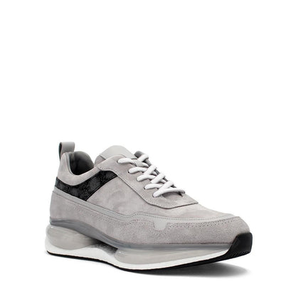 Madasat Grey Leather Men's Casual Shoes  - 906 |