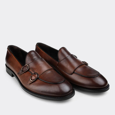 Madasat Tan Leather Loafer - 627 |