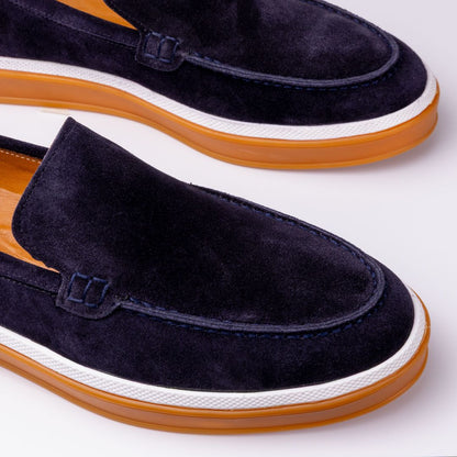 Madasat Navy Blue Men's Loafer Shoes - 957 |