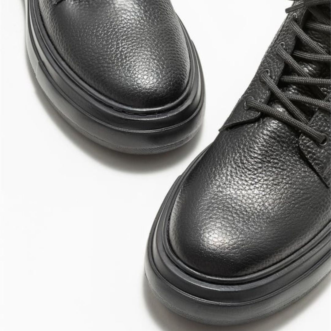 Madasat Black Leather Men's Sports Boots - 848 |
