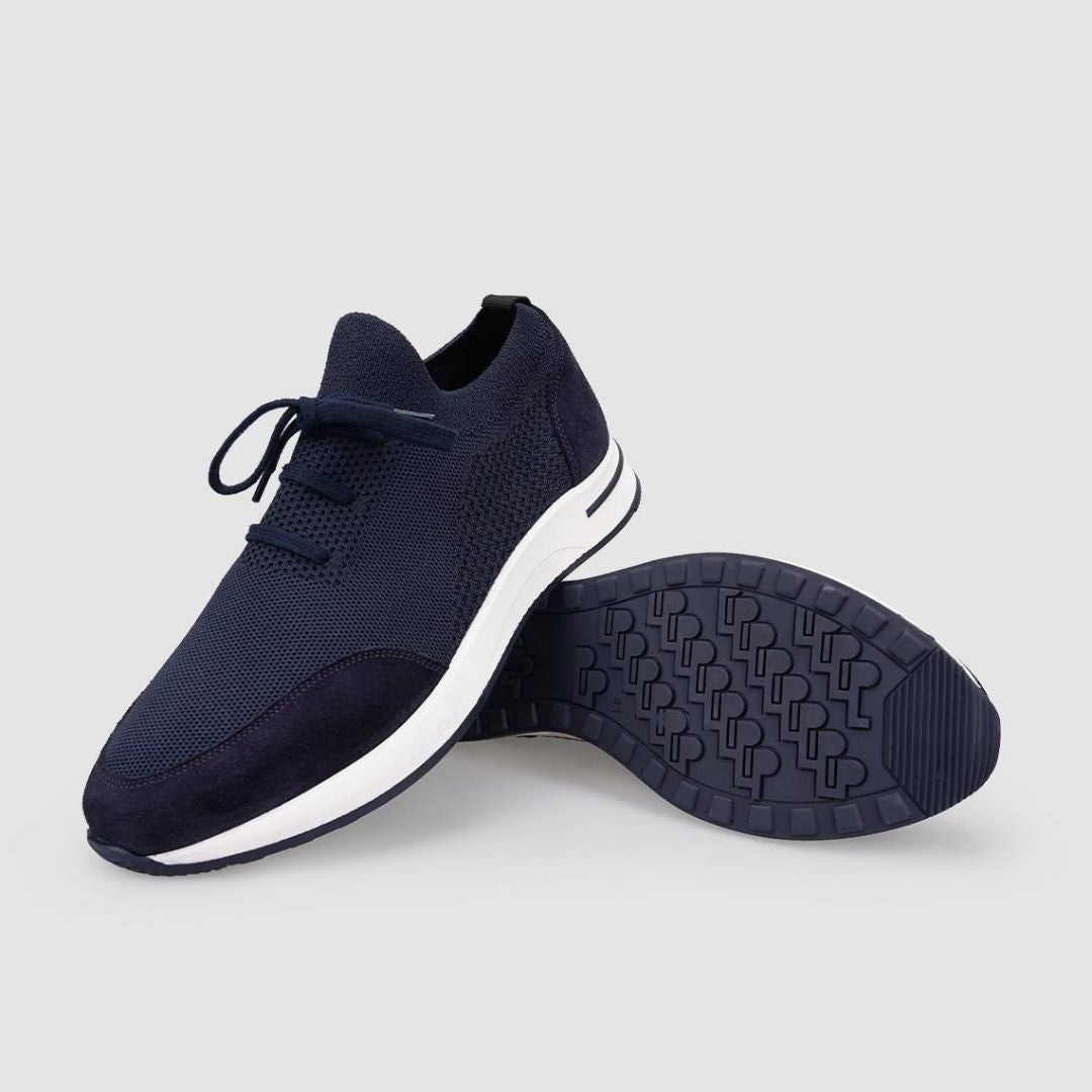 Madasat Navy Blue Men Knitted Casual Shoes - 952 |