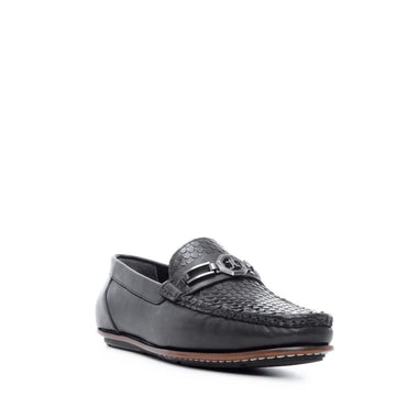 Madasat Black Leather Loafer - 666 |