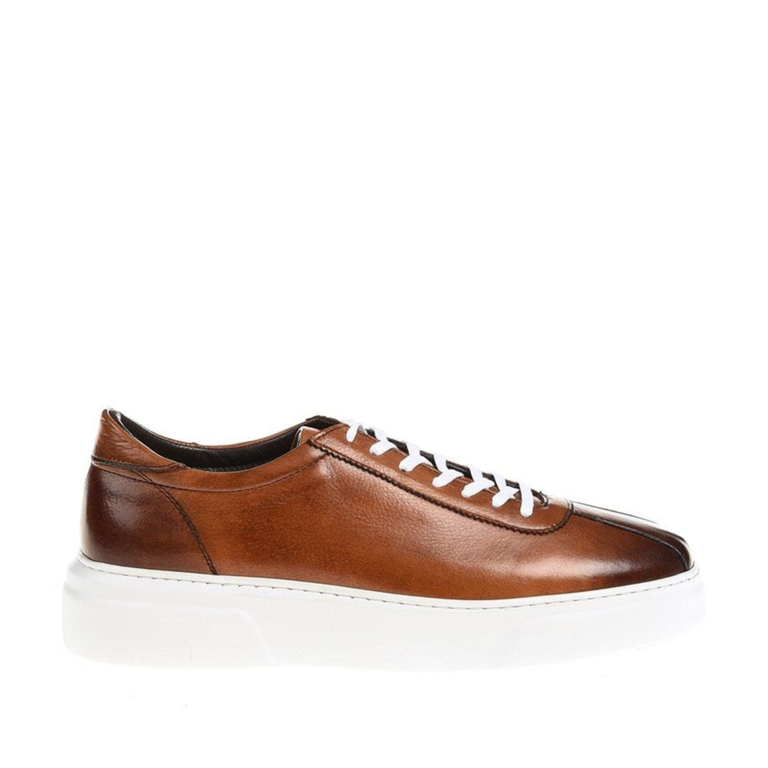 Madasat Tan Leather Casual Shoes - 331 |