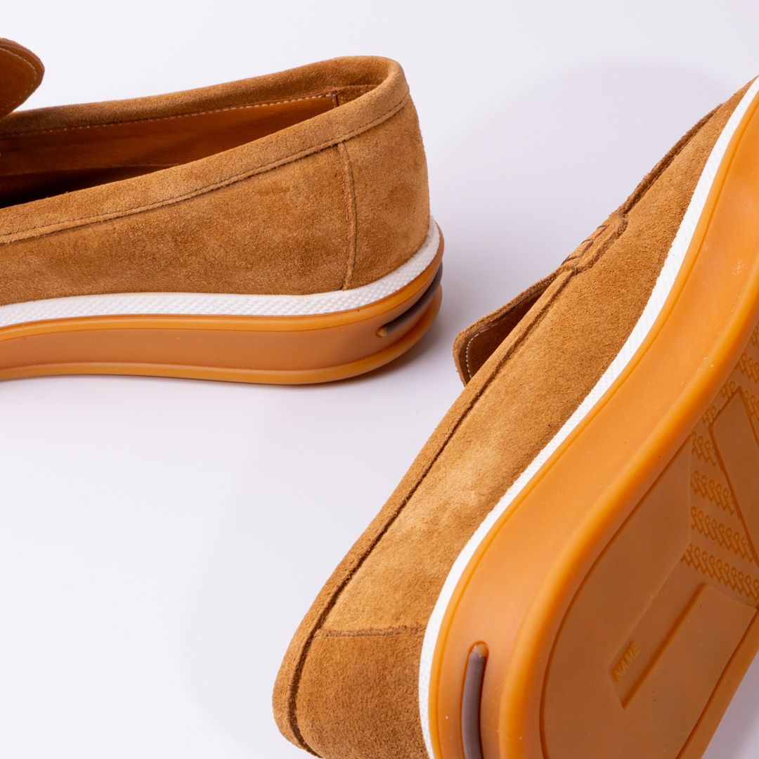 Madasat Orange Men's Loafer Shoes - 957 |