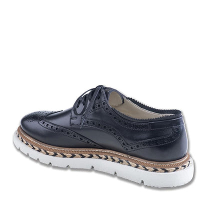 Madasat Black Oxford Natural Leather shoes - 867 |