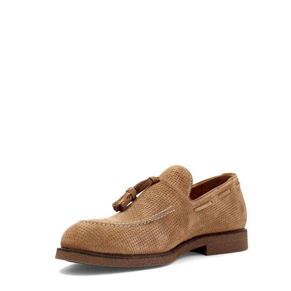 Madasat Tan Suede Men's Loafer Shoes - 905 |