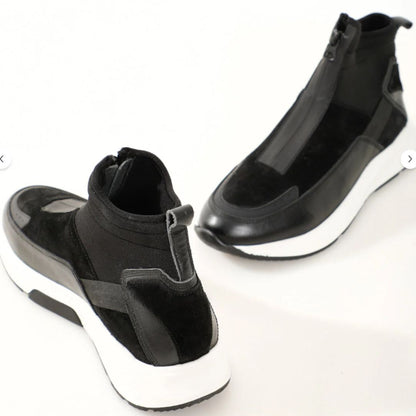 Madasat Freizeitstiefel aus schwarzem Leder für Herren - 832 |