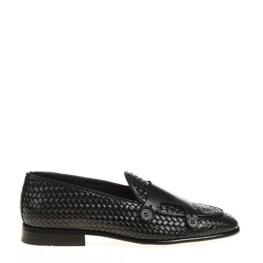 Madasat schwarzer Leder-Loafer – 685 |