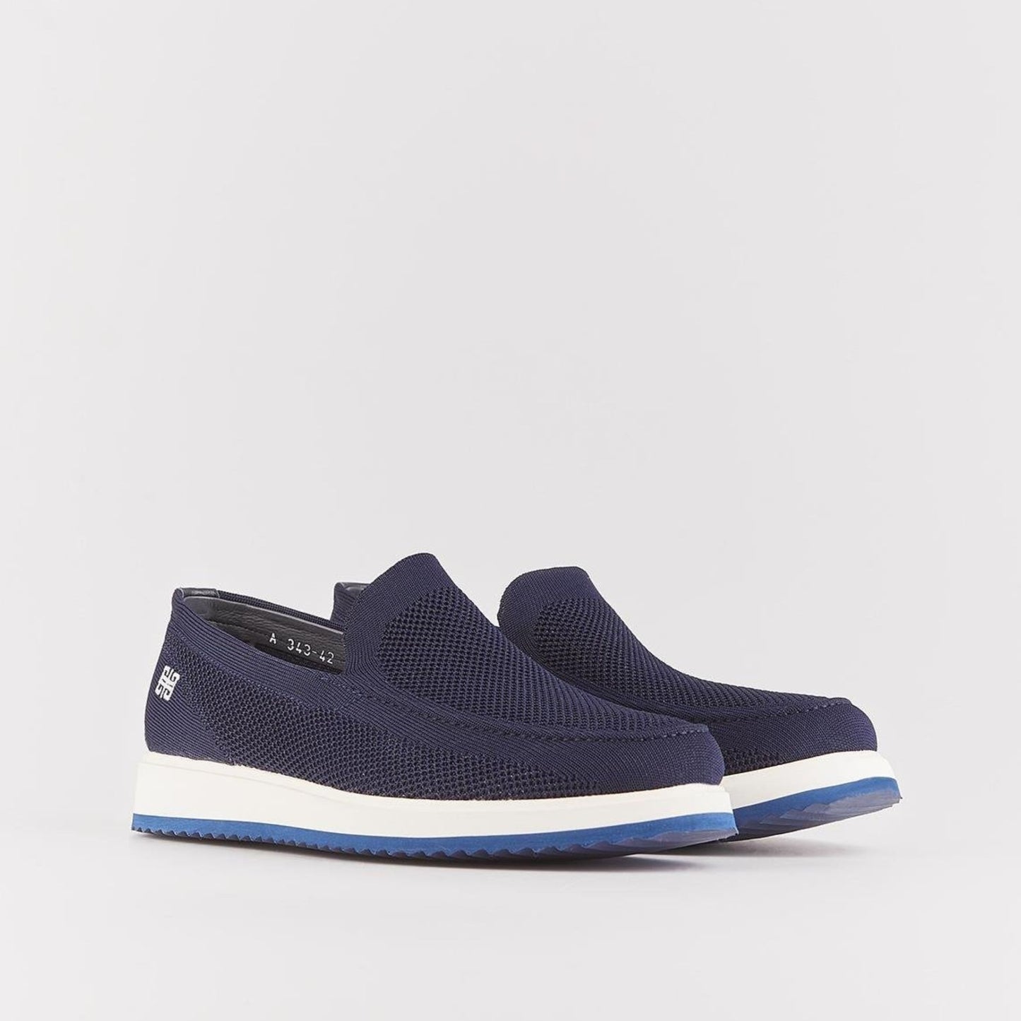 Madasat Navy Blue Slip On Casual Knit Shoes - 856 |