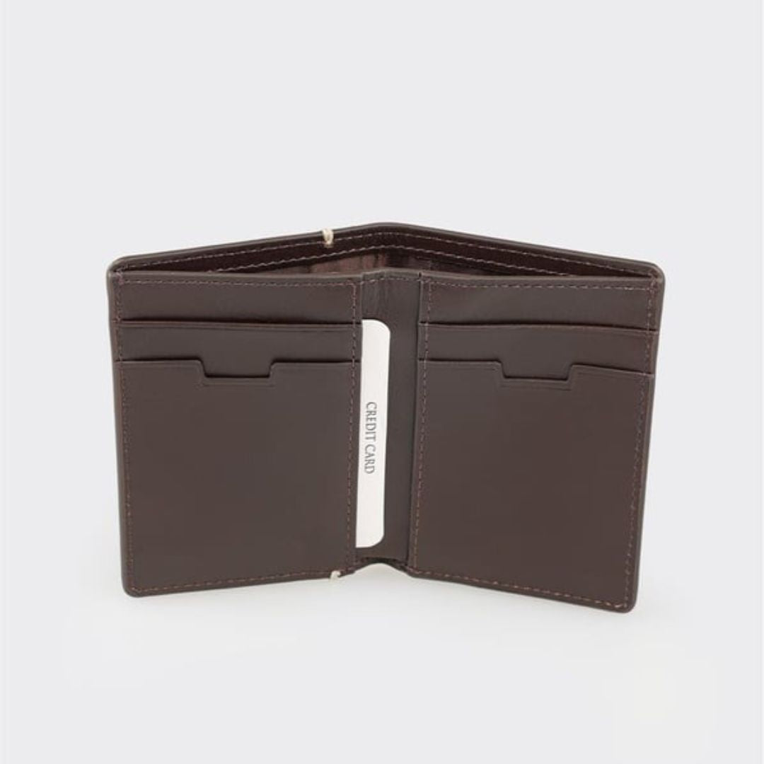 Madasat Coffee Leather Men's Wallet - 946 |