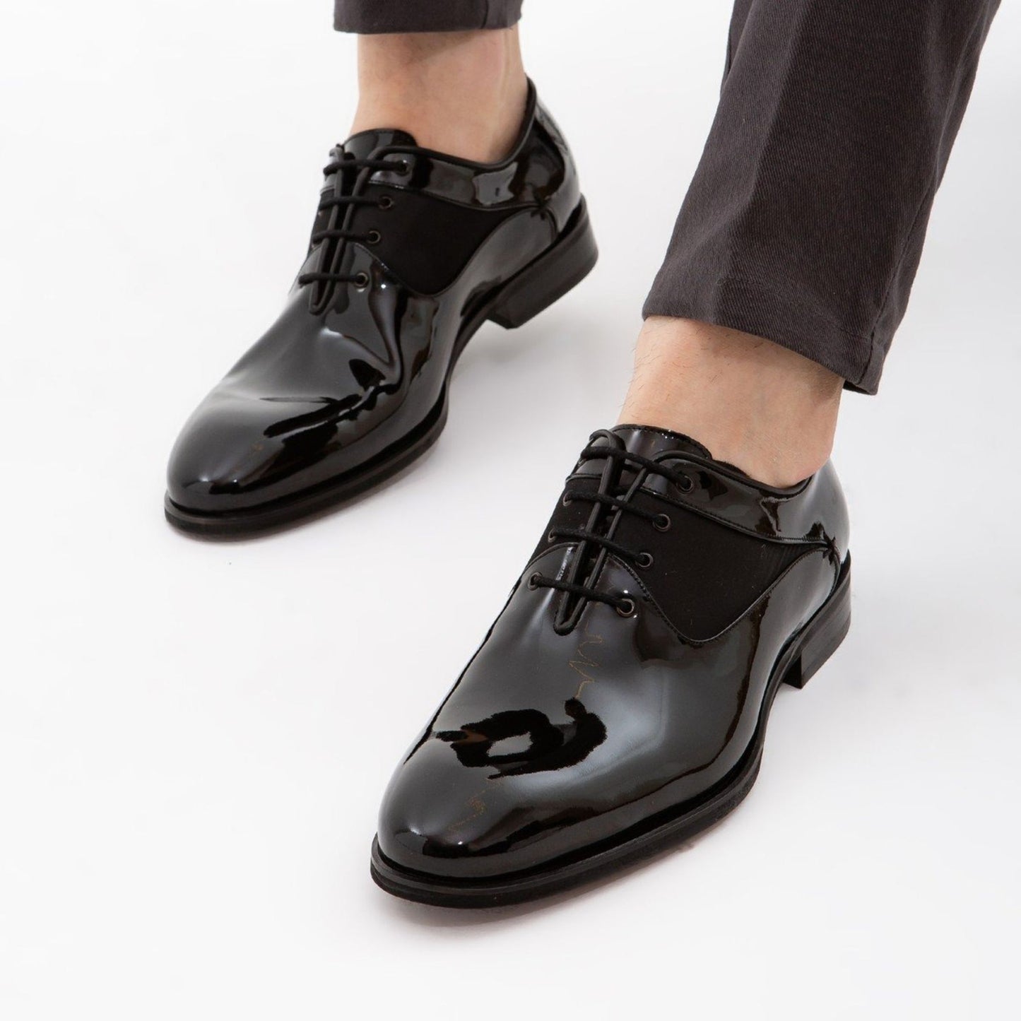 Madasat Black Leather Classic Shoes - 543 |