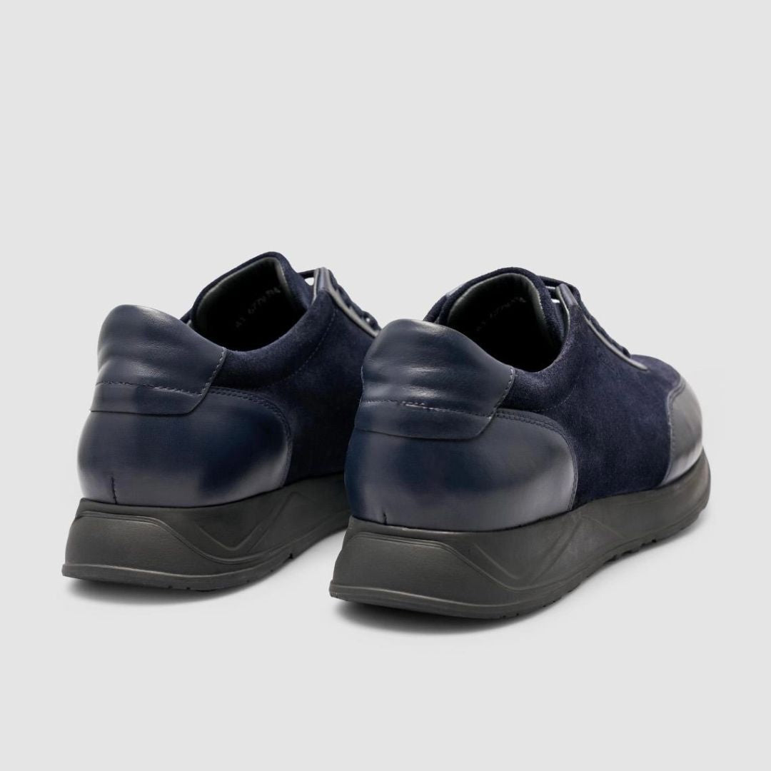 Madasat Navy Blue Genuine Leather Mens shoes - 964 |