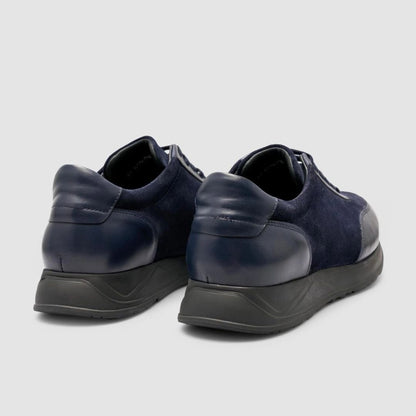 Madasat Navy Blue Genuine Leather Mens shoes - 964 |