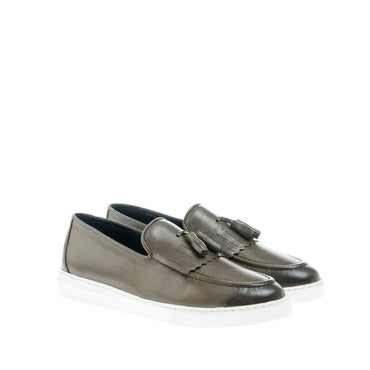 Madasat grüner Leder-Loafer – 678 |