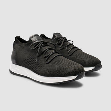 Madasat Men Knitted Black & White Casual Shoes - 959 |