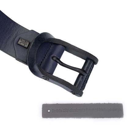 Madasat Navy Blue Men's Genuine Belt - 925 |