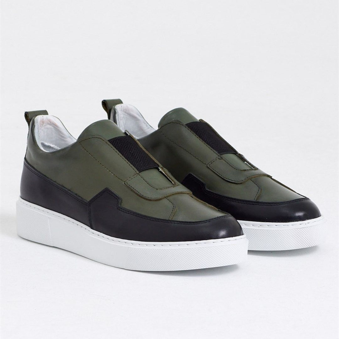 Madasat Balck & Green Casual Shoes - 632 |