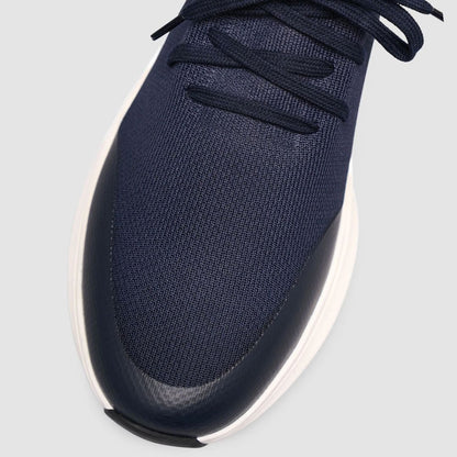 Madasat Navy Blue Knit & Genuine Calf Leather  - 965 |
