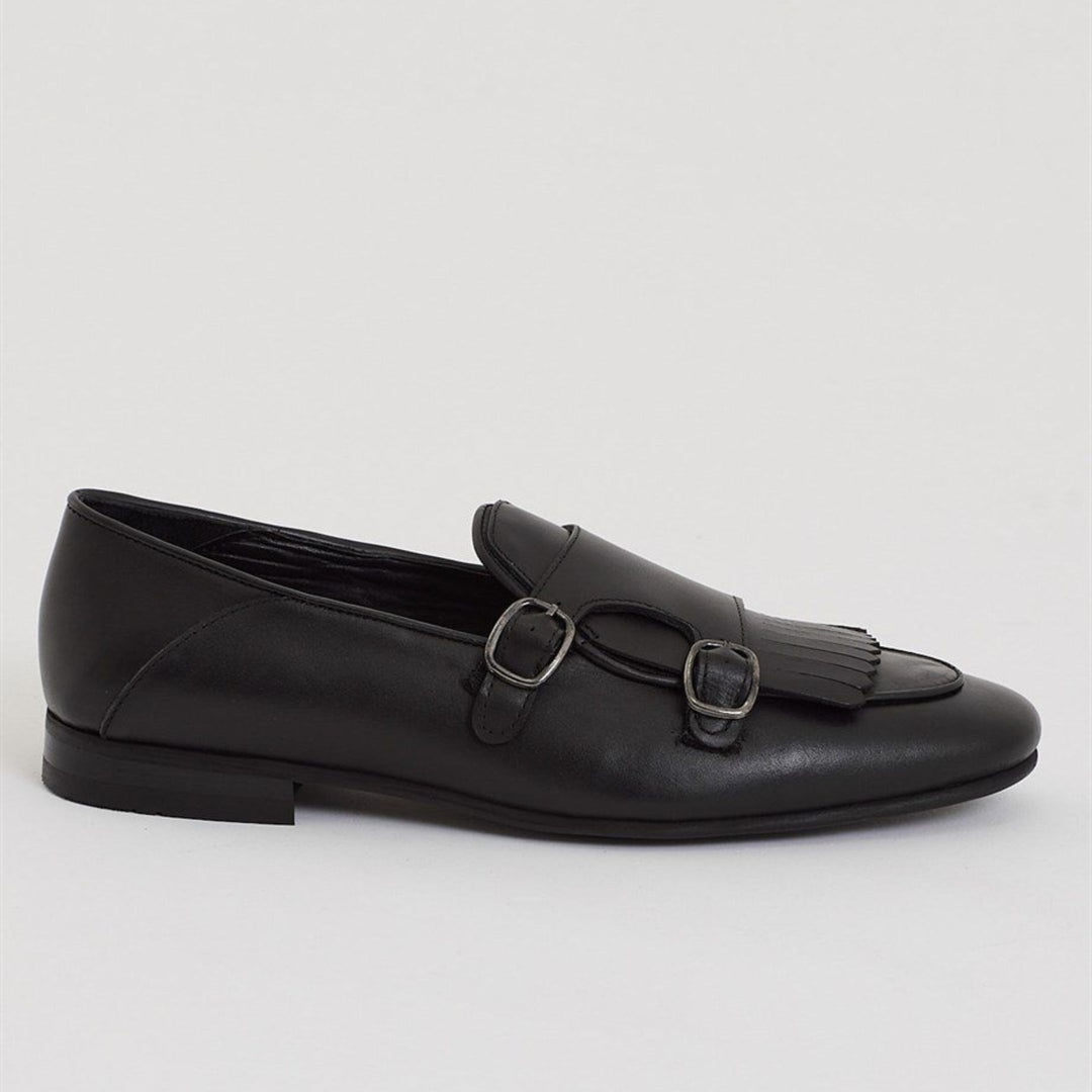 Madasat Black Leather Loafer - 712 |