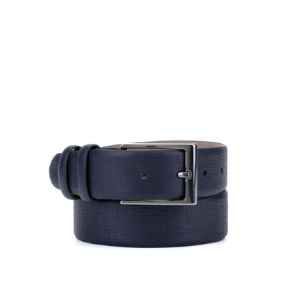 Madasat Navy Blue Men's Genuine Leather Sports Belt - 930 |