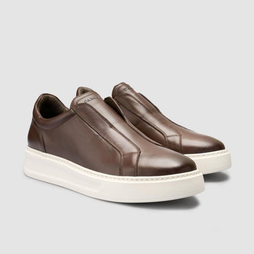 Madasat Genuine Leather Brown Men Shoes - 961 |