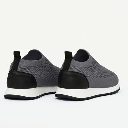 Madasat Men Grey Slip On Knit Shoes - 881 |