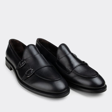 Madasat Black Leather Loafer - 627 |