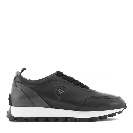 Madasat Black Leather Men's Shoes - 884 |