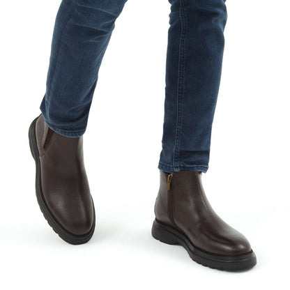 Madasat Brown Leather Casual Boot - 547 |