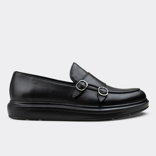 Madasat schwarzer Leder-Loafer – 515 |