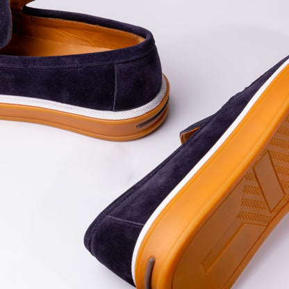 Madasat Navy Blue Men's Loafer Shoes - 957 |