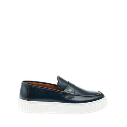 Madasat Navy blue Leather Loafer - 420 |