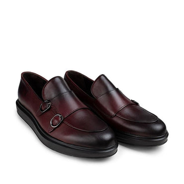 Madasat Burgunder-Leder-Loafer - 192 |