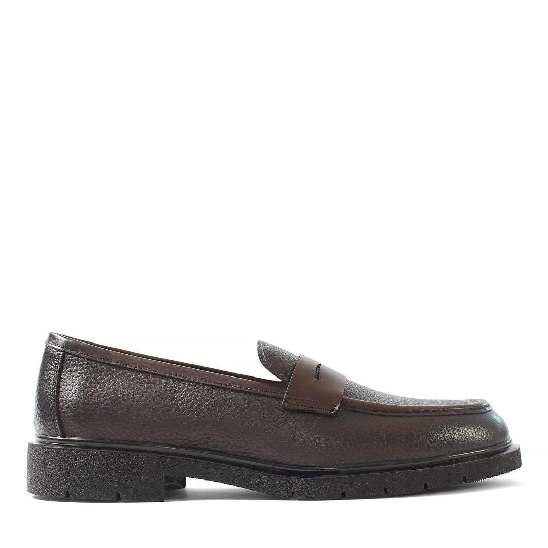 Madasat Brown Leather Men's Shoes - 886 |