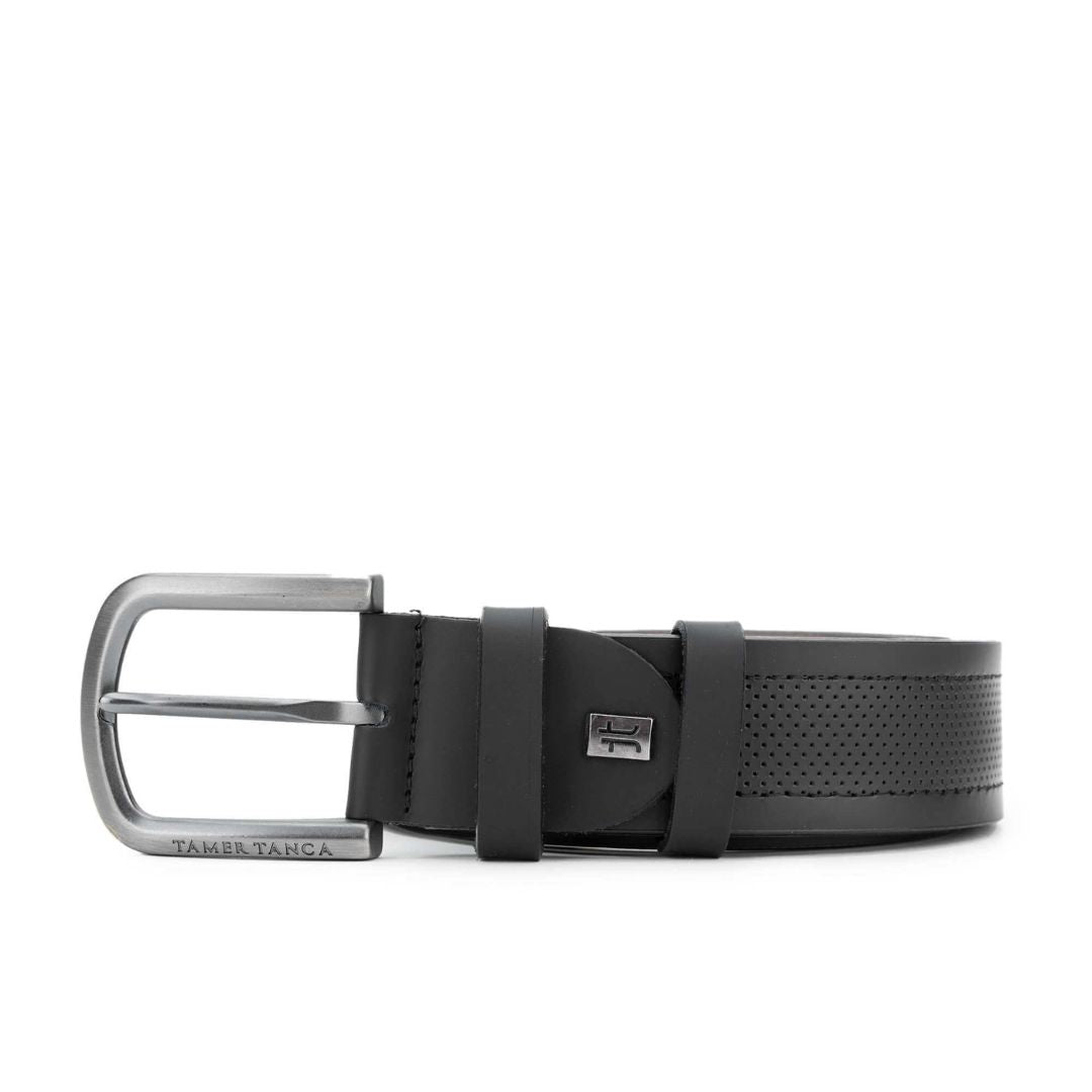 Madasat Black Men's Genuine Leather Sport Belt - 926 |