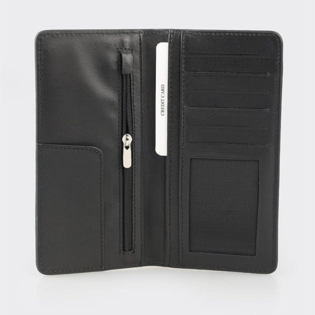 Madasat Black Leather Men's Wallet - 945 |