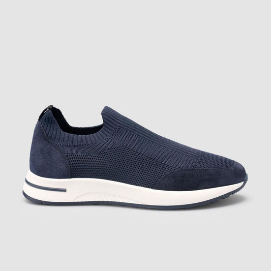 Madasat Navy Blue Men Knitted Shoes - 951 |