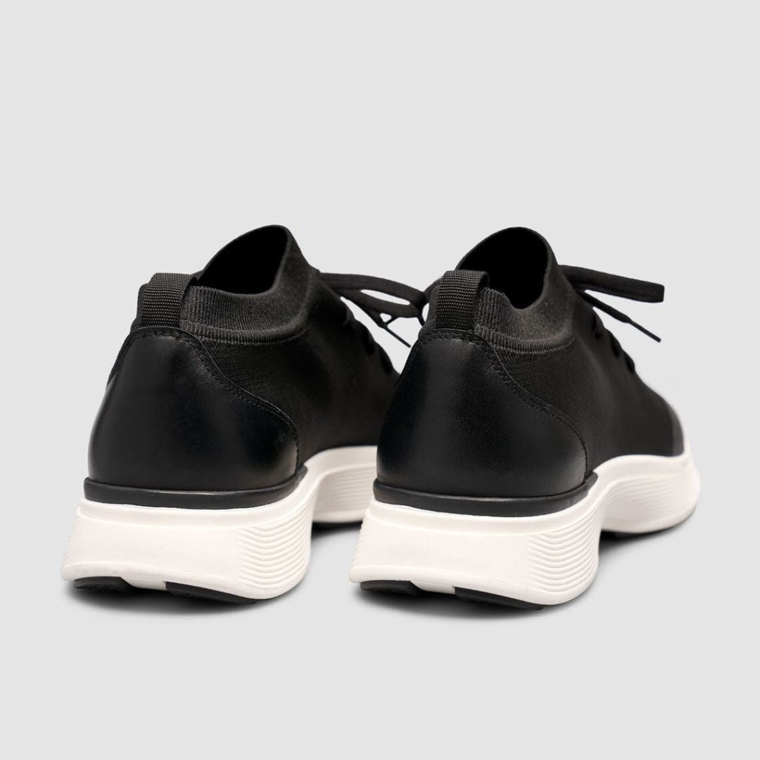 Madasat Black & white Knit & Genuine Calf Leather  - 965 |