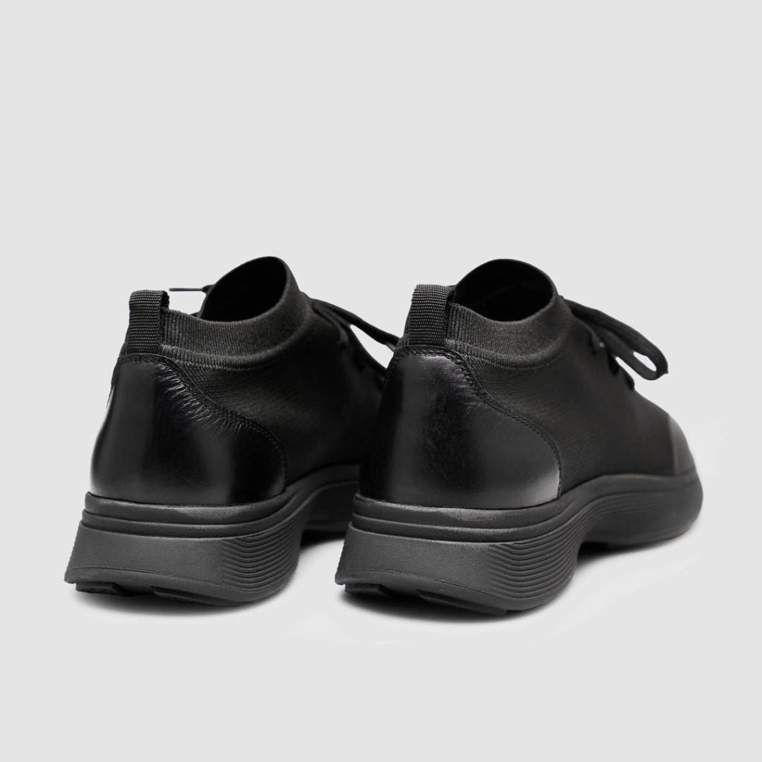 Madasat Black Knit & Genuine Calf Leather  - 965 |