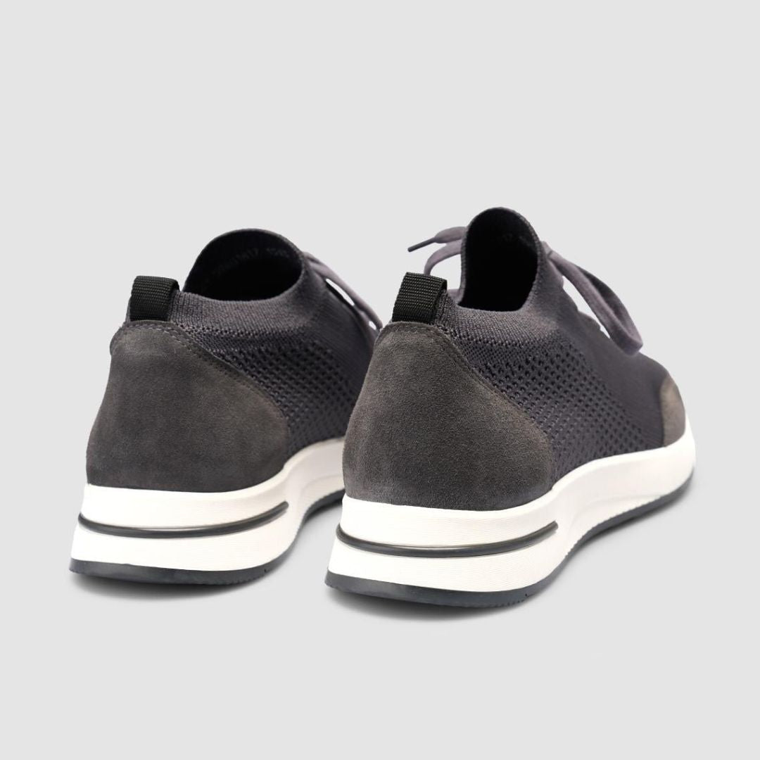 Madasat Gray Men Knitted Casual Shoes - 952 |