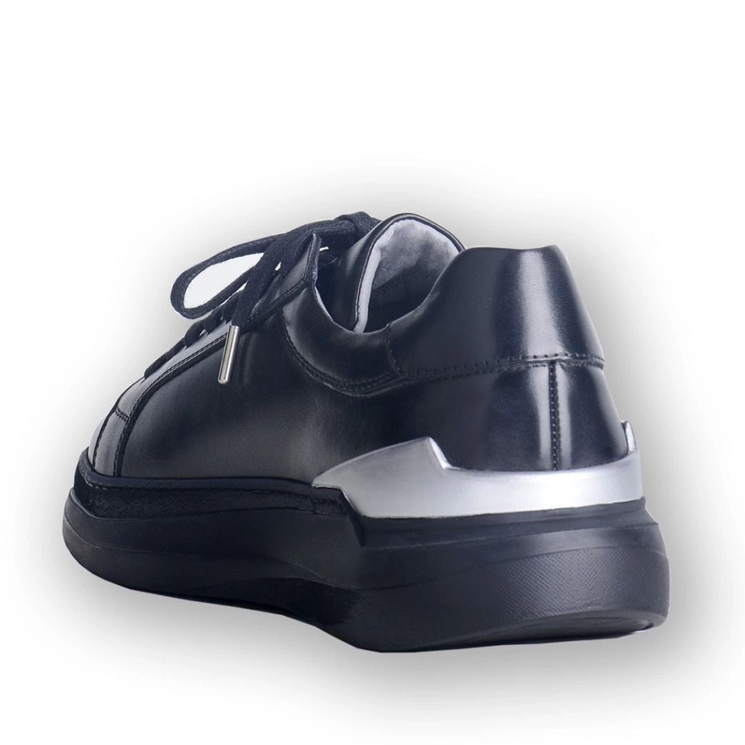 Madasat Black Genuine Leather Sneaker shoes - 868 |