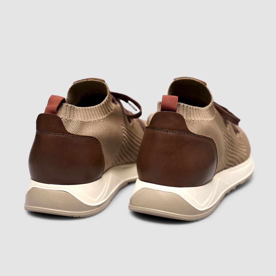 Madasat Men Knitted Beige Casual Shoes - 959 |