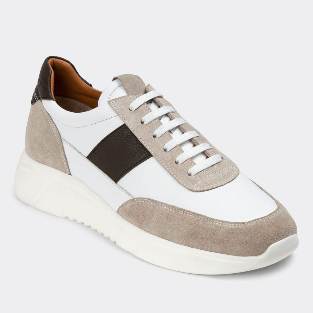 Madasat Beige Herrenschuhe aus echtem Leder - 679 |