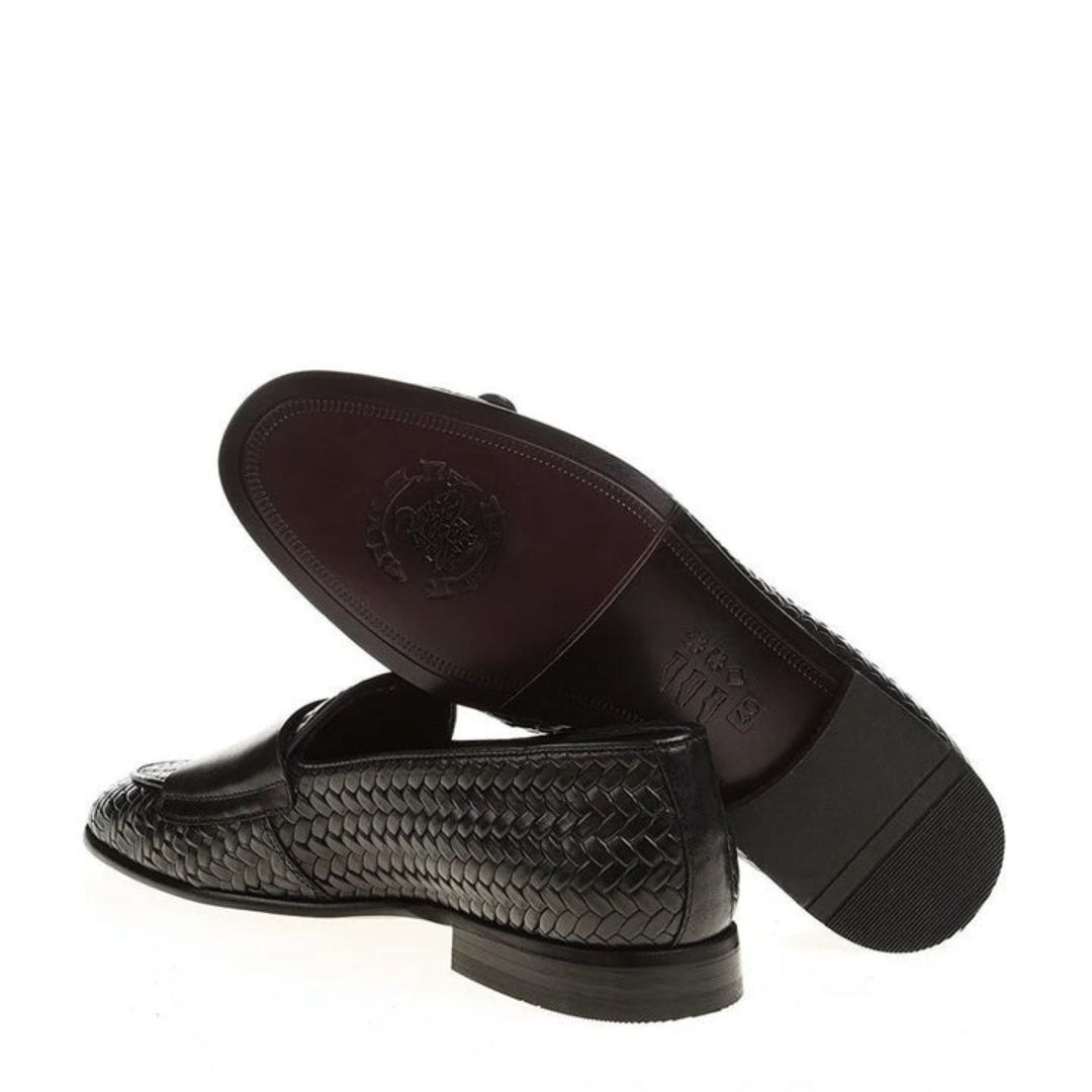 Madasat schwarzer Leder-Loafer – 685 |