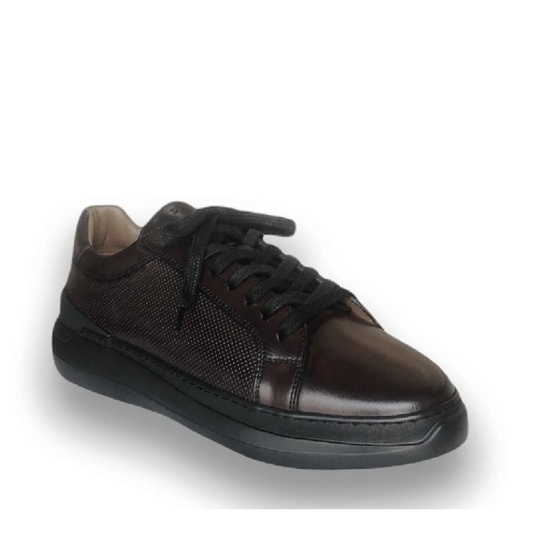 Madasat Brown Genuine Leather Sneaker shoes - 871 |