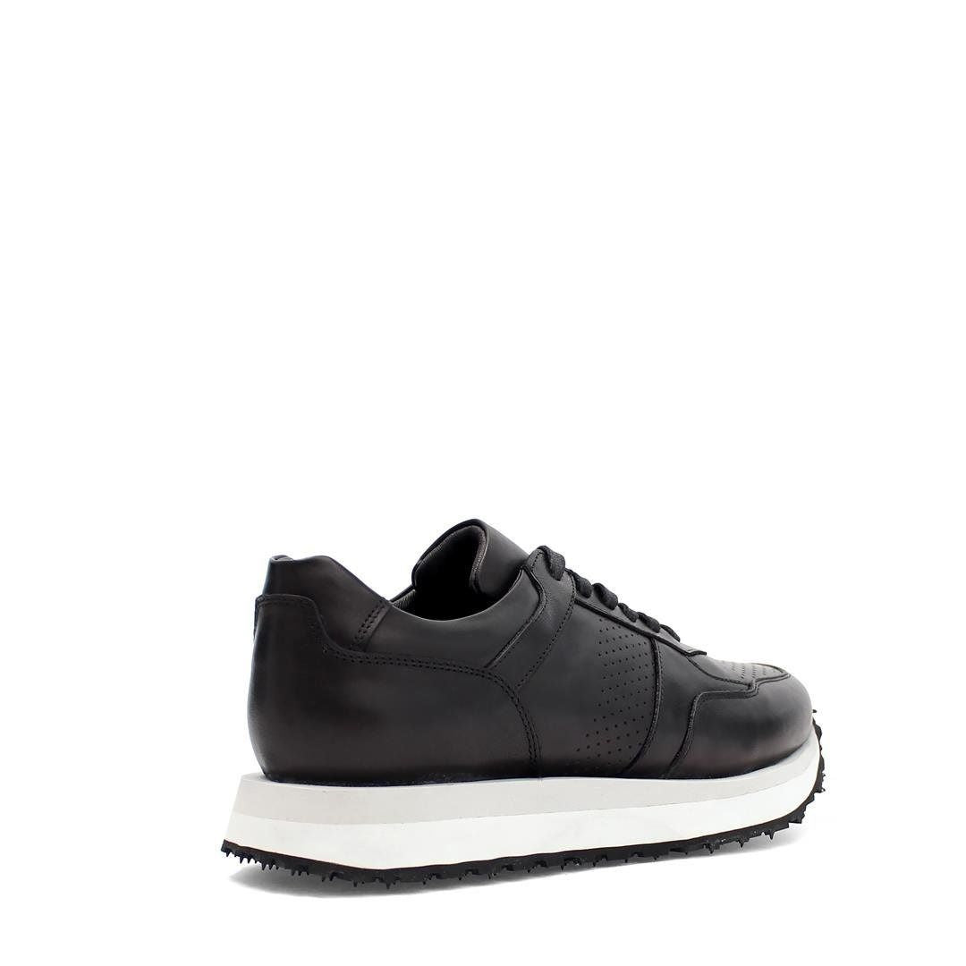 Madasat Black Leather Casual Men's Shoes - 904 |