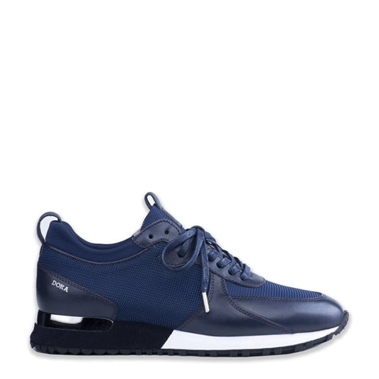 Madasat Navy Blue Leather Casual Shoes - 222 |